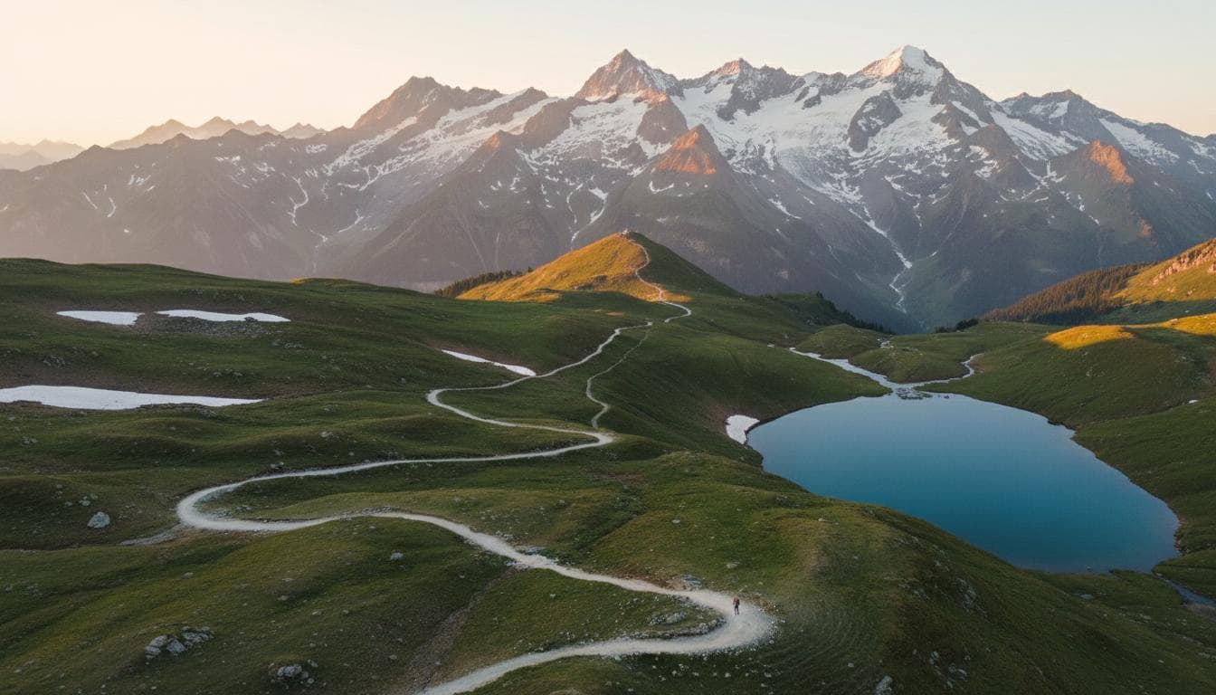 A clear path through the Swiss Alps representing financial clarity
